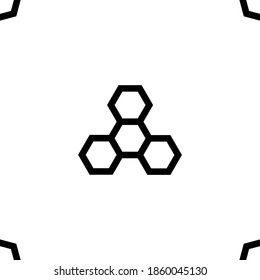plantilla de diseño de símbolos de logotipo de hexágono