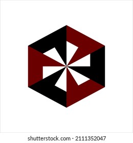 Logo de Hexagon. tecnología de logotipo. logotipos de trabajo. Desarrollador de logotipos. ocho formas de diseño minimalista. Elegante emblema del logotipo vectorial para su diseño. Colección de simples signos geométricos creativos.