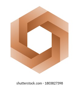 Ilustración de imágenes vectoriales con logotipo de Hexagon