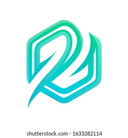 hexagon logo vector template, illustration