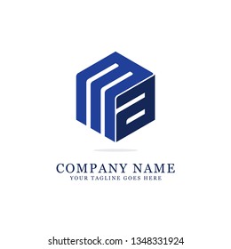 hexagon MA initial logo design,  clean and strong design