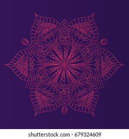 Hexagon mandala design