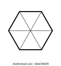 Hexagon math shape, math shapes