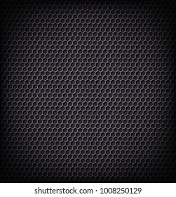 hexagon metallic texture Vector illustration.