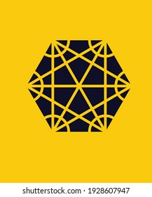 Hexagon minimal logo design .This is the logo which one mainly designed about the concept of hexagonal object.