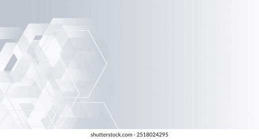 Hexagon modern abstract background Vector illustration for banner