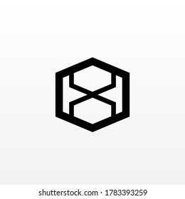 Hexagon Modern abstract geometric business logo design icon