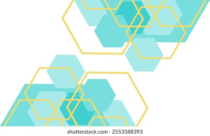 hexagon modern background for frame edit material
