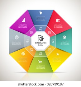 Hexagon modern Infographic design element banner.