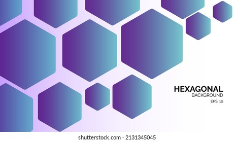 fondo hexágono de estilo moderno. vector