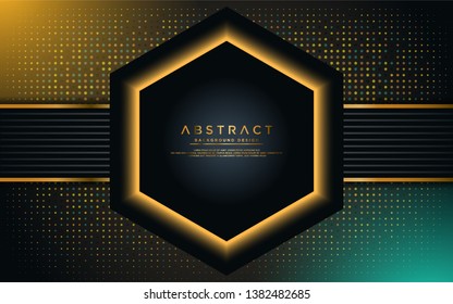 hexagon modern technology background design