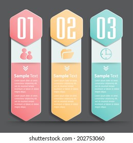 hexagon modern text box template for website and graphic, icon, numbers.