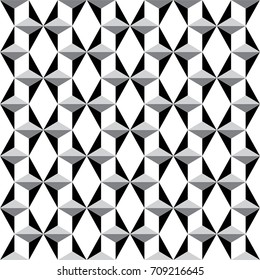 Hexagon monochrome pattern.