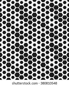 hexagon monochrome seamless geometrical pattern - vector illustration. eps 8