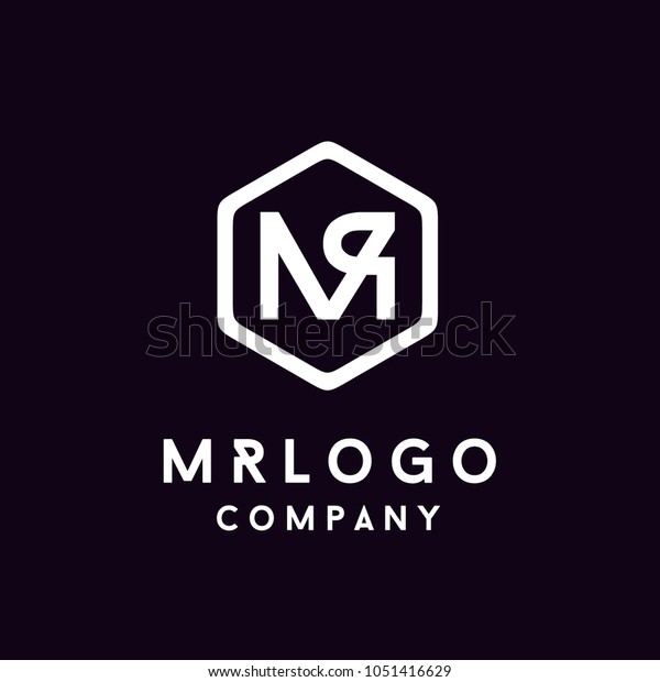 六角形のモノグラムイニシャルmr Rmロゴデザイン のベクター画像素材 ロイヤリティフリー 六角形のモノグラムイニシャルmr Rmロゴデザイン のベクター画像素材 ロイヤリティフリー
