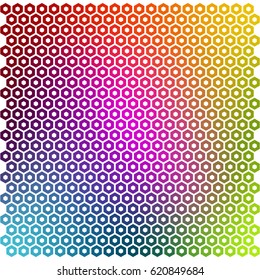 Hexagon Multicolor Background Vector