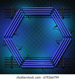 Hexagon Neon light