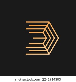 Hexagon Net icon logo template vector design