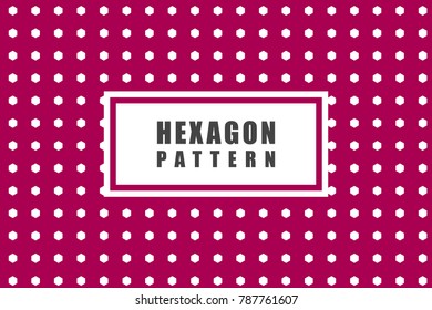Hexagon objects vector pattern. Geomteric pattern for background