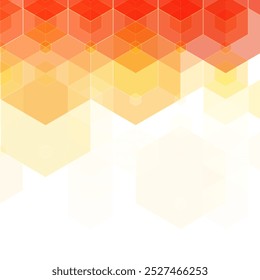 hexagon orange background. eps 10