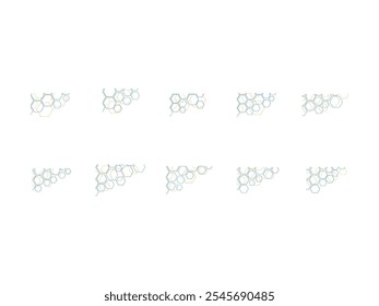 Hexagon Outlinee Corner Element Set 