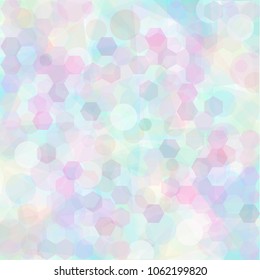 Hexagon pastel color pattern design illustration wallpaper background