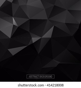 Hexagon pattern  Abstract background  design element for business card  flayer  banner  poster  Black   white background  Triangle polygon pattern