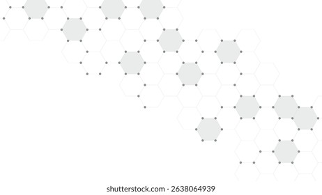 Hexagon pattern abstract medical background. Geometric shape technology digital hi tech. Creative idea for medical, technology or science design