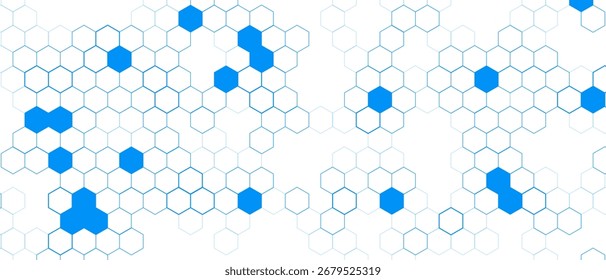 Padrão hexágono, ciência médica abstrata. Colmeia. Rede de hexágonos geométricos. Química de moléculas negócio desenvolvimento transformacional geométrico vetor fundo. Plano de fundo hexágono amarelo