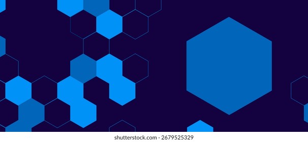 Patrón hexagonal, ciencia médica abstracta. Panal. Red de hexágonos geométricos. Fondo de Vector geométrico de desarrollo transformacional de negocio de química de moléculas. Fondo de hexágono amarillo