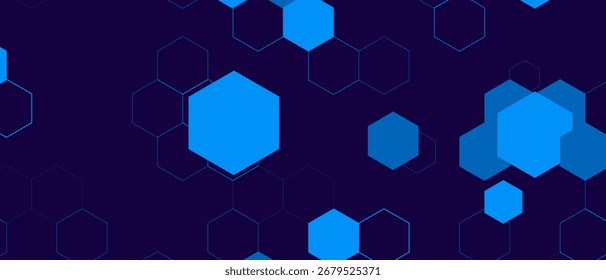 Hexagon pattern, abstract medical science. Honeycomb. Geometric Hexagon Network. Molecule chemistry business transformational development geometric vector background. Yellow Hexagon Background