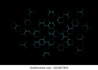 hexagon pattern background vector illustration, honeycomb graphics