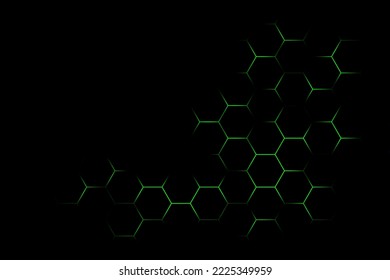 hexagon pattern background vector illustration, honeycomb graphics