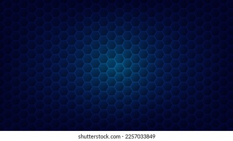 patrón hexágono con iluminación azul para elementos de diseño gráfico. concepto abstracto de fondo de tecnología futurista