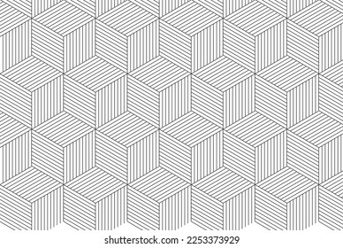 Hexagon Pattern. Fashionable geometric design. Vector illustration