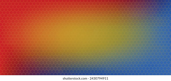 Hexagon pattern gradient banner. Seamless pattern background. Abstract honeycomb background. Vector illustration
