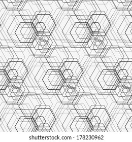 Hexagon Pattern Including Seamless Sample In Swatch Panel