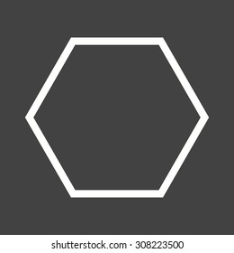 Hexagon, pattern, maths icon vector image. Can also be used for shapes and geometry. Suitable for use on web apps, mobile apps and print media.