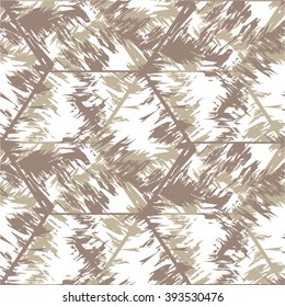 Hexagon in the pattern, mosaic, scribble, seamless vector background.