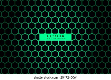 hexagon pattern in neon style. wallpaper, wall sticker, game background, vector, green, purple, blue.