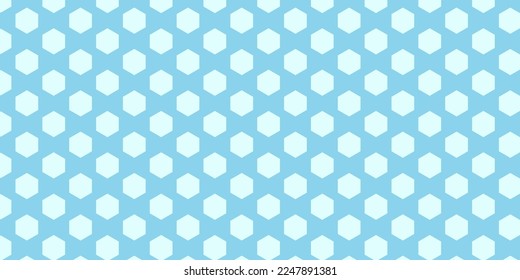 Patrón hexágono sobre fondo azul pastelero 