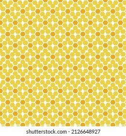 hexagon pattern on yellow color background