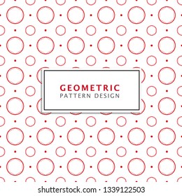 Hexagon Pattern. Red shape seamless background pattern in eps file.  Abstract shape line design in vector. Geometric cube background for business. Isometric pattern for game background or gift wraps