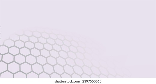 hexagon pattern. Seamless background. Abstract honeycomb background in grey color. Vector illustration