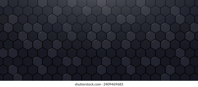 hexagon pattern. Seamless background. Abstract honeycomb background in gray colors. vector