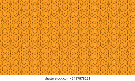hexagon pattern. Seamless background. Seamless contour hexagon background