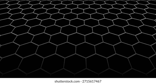 Hexagon pattern. Seamless black and white background. modern