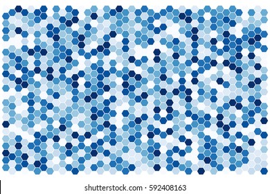Hexagon pattern. Vector background.