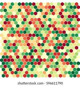Hexagon pattern. Vector background.