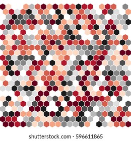 Hexagon pattern. Vector background.